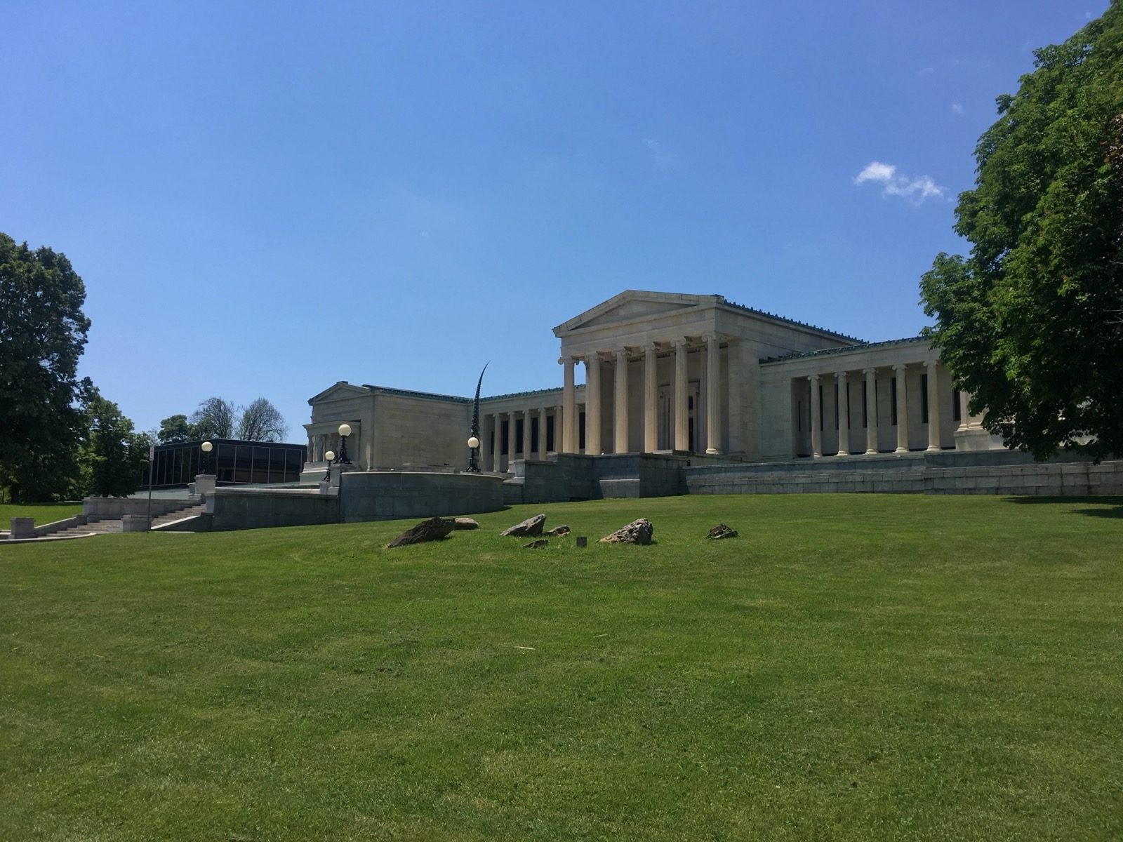 The Buffalo AKG Art Museum, formerly the Albright-Knox Art Gallery, which has held Convergence since Seymour H. Knox Jr.'s gift on March 13, 1956.