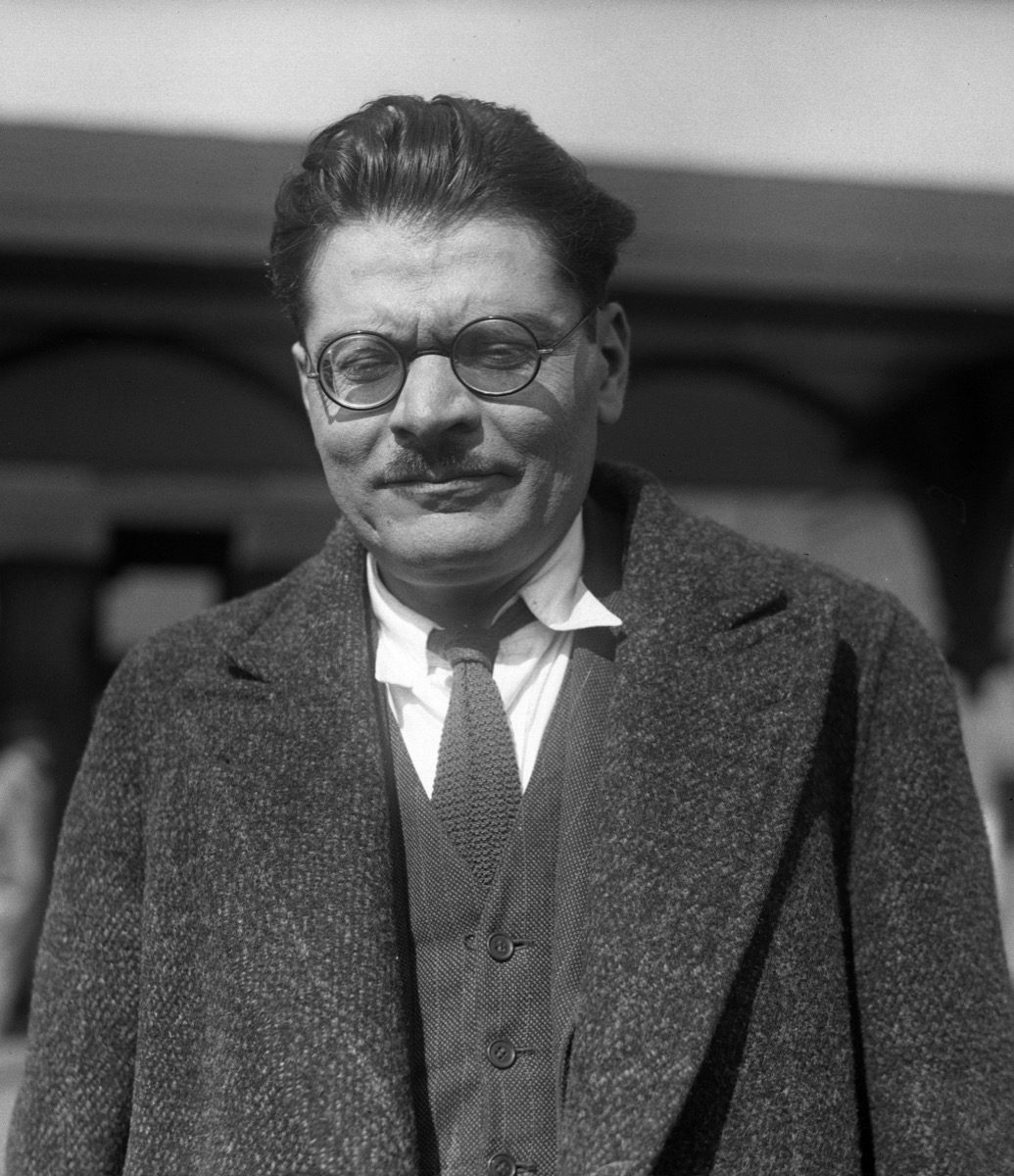 José Clemente Orozco photographed in Los Angeles in 1930, the year he completed the Prometheus fresco at nearby Pomona College.